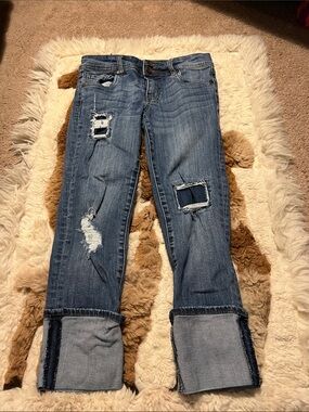 KUT from the Kloth‎ Cameron Straight Leg Distressed Denim
